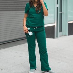 Figs Hunter Green Set XXS/P